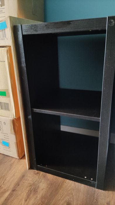 Regały czarne Kallax z Ikea
