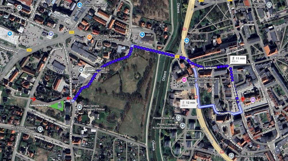 Atrakcyjna działka w centrum Oławy