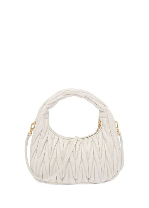Сумка Miu Miu Wander Matelasse Small Hobo Bag White
