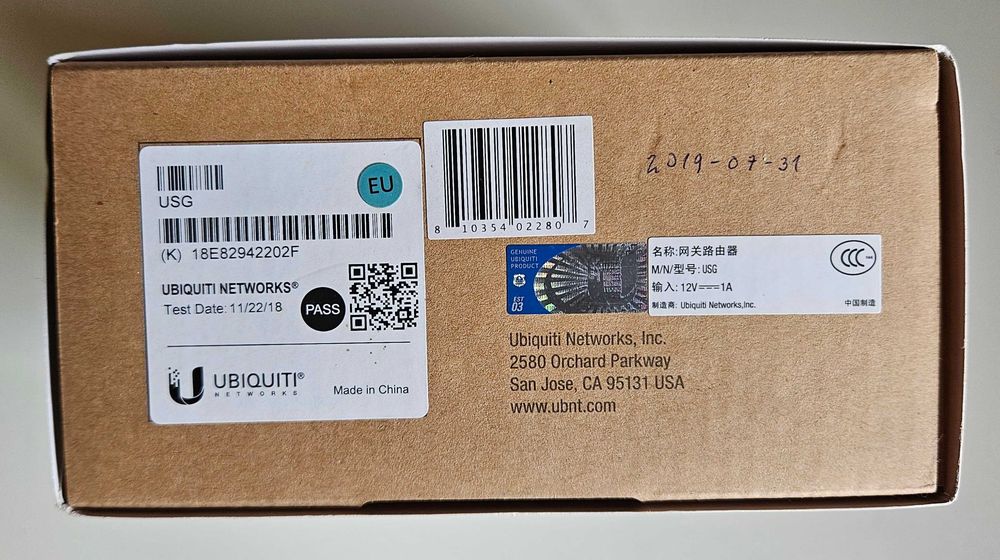 Ubiquiti UniFi Security Gateway (USG) — router/firewall UniFi