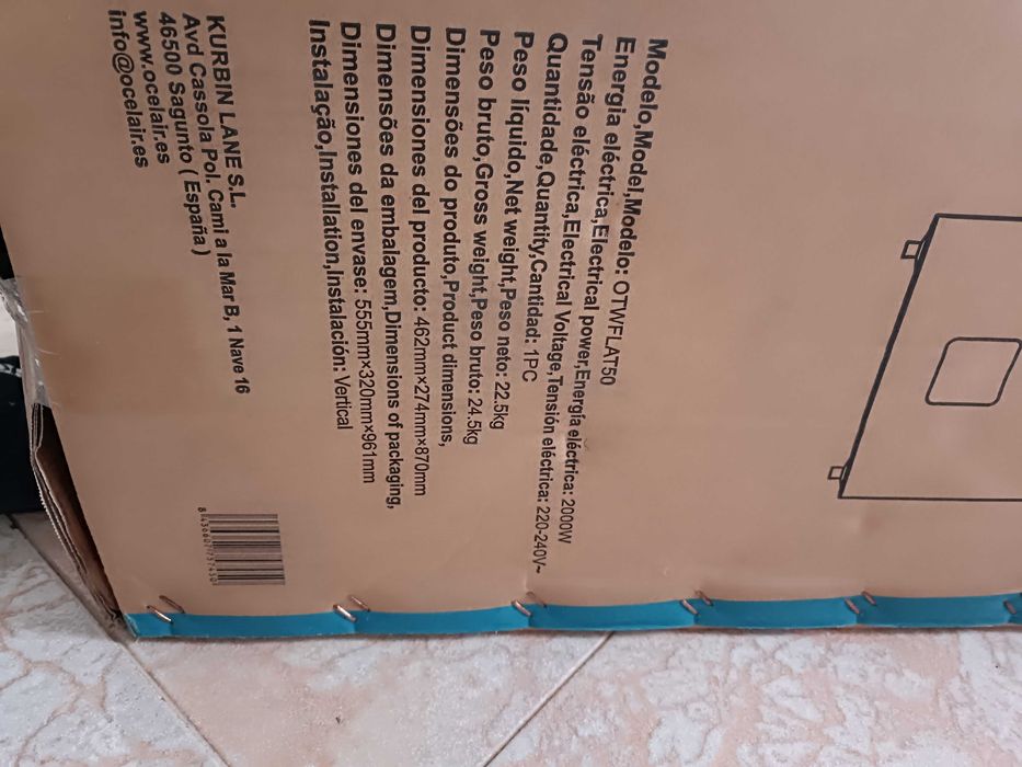 Termoacumulador Ocelair  50l inteligente de duplo tanque