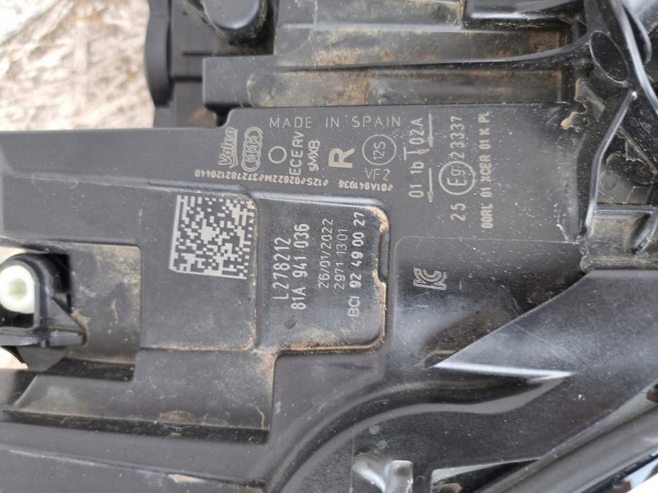 Audi q2 Lift 81a941036 Lampa Prawa matrix