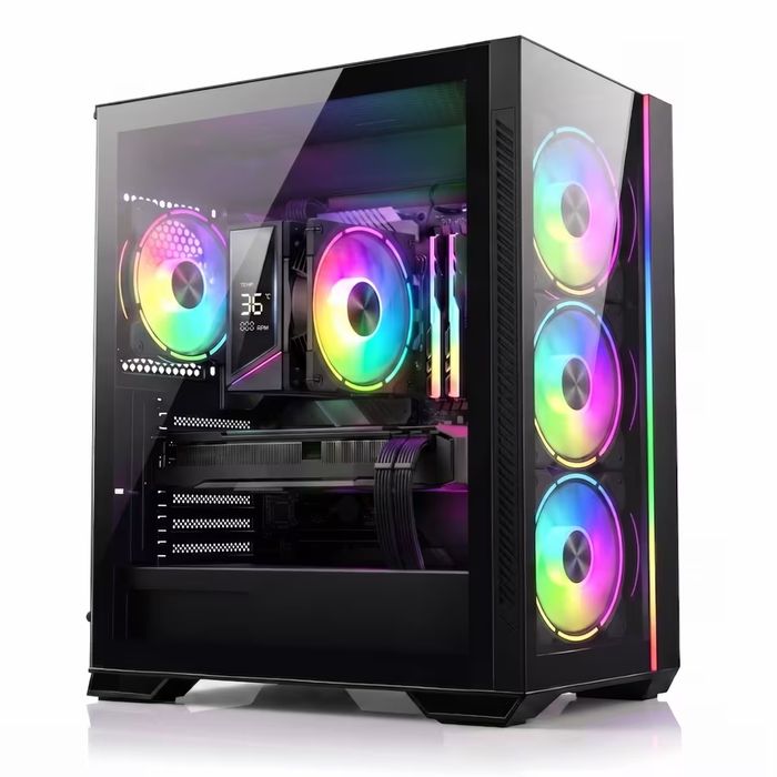 Komputer VENTUM ARGB Ryzen 7 5700X RTX 5060 32GB SSD 1TB WIFI6 BT5 W11 DLSS 4