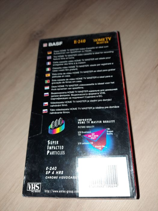 Dwupak kaset vhs BASF E-240