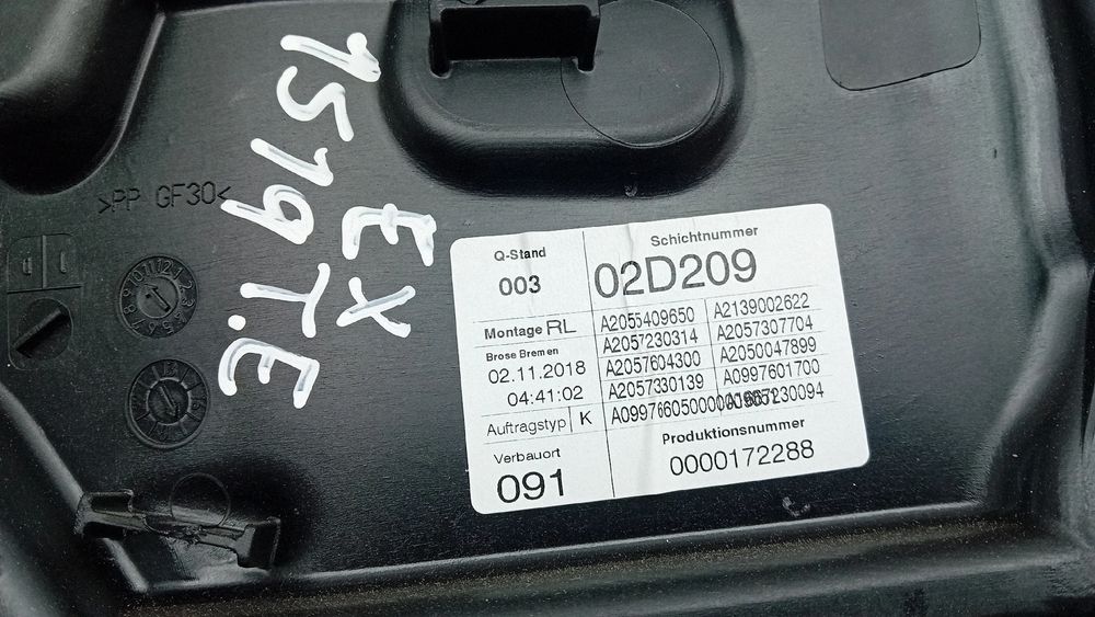 Elevador vidros trás esquerdo MERCEDES-BENZ Classe C Carrinha (S205)