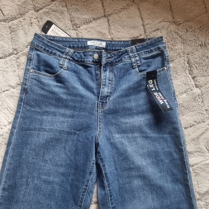Jeansy Wide leg , wysoki stan