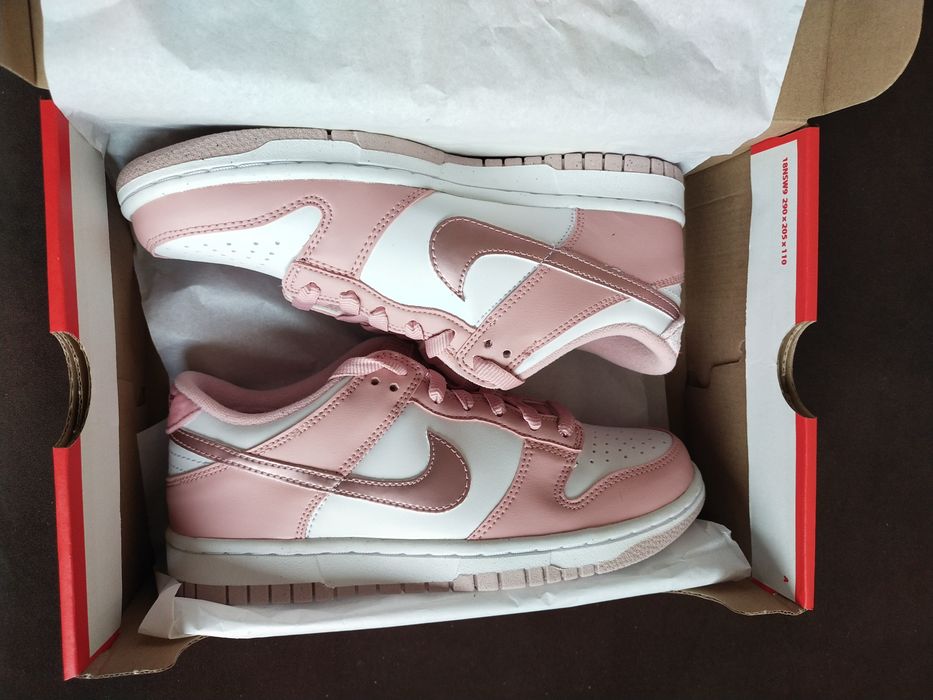 buty Nike Dunk Low Velvet Pink walentynki