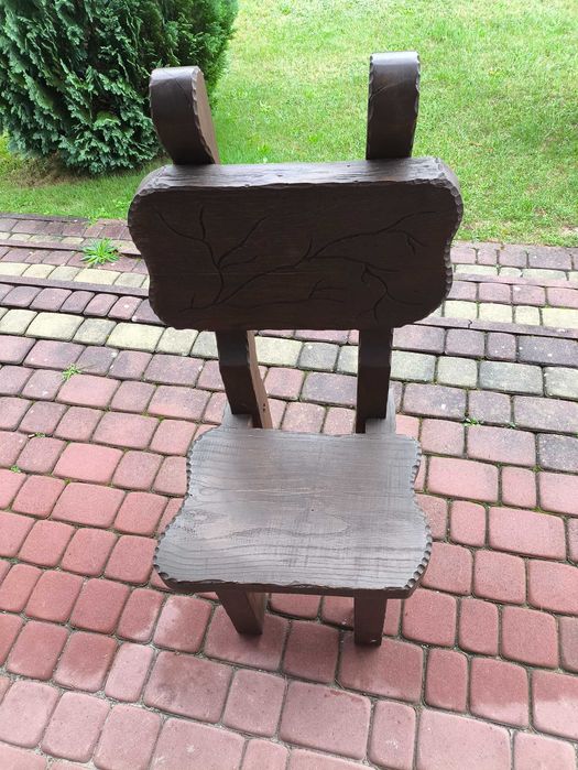 Meble ogrodowe z litego drewna