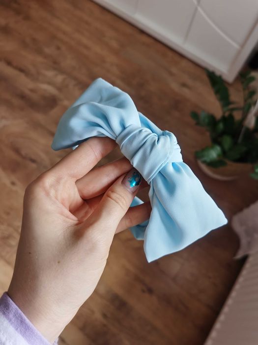 Opaska na głowę błękitna