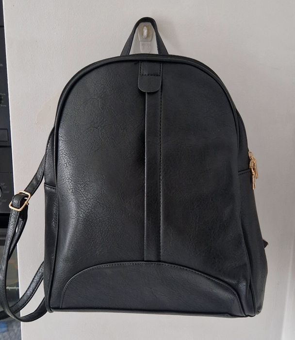 Plecak gruba skora eko czarny