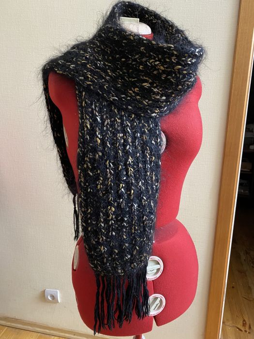 Тёплые длинные шарфы, мохер