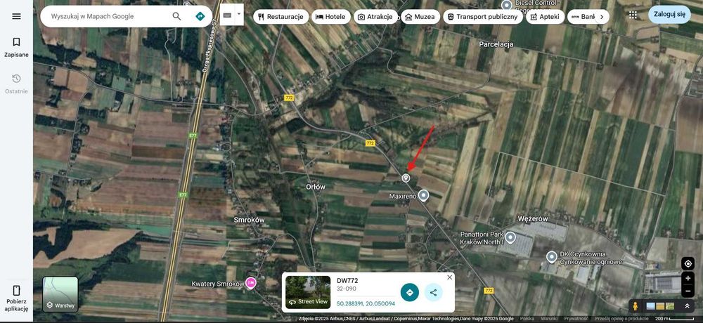 0,88 ha pod Twoją inwestycję — 3 działki budowlane + droga — Wężerów