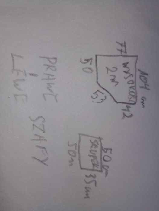 Szafa narożna+słupek