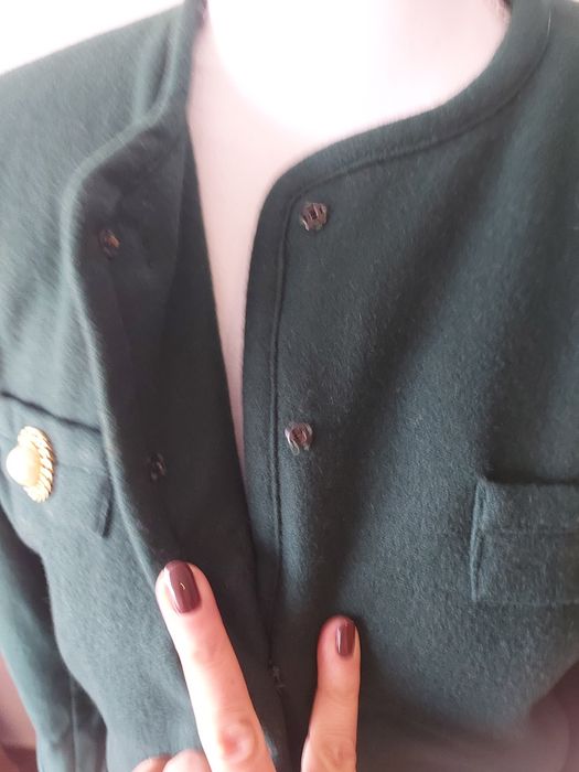 Fato estilo Chanel Verde esmeralda