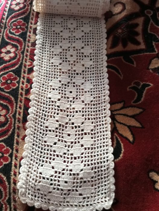 Вязаные подзоры филейное