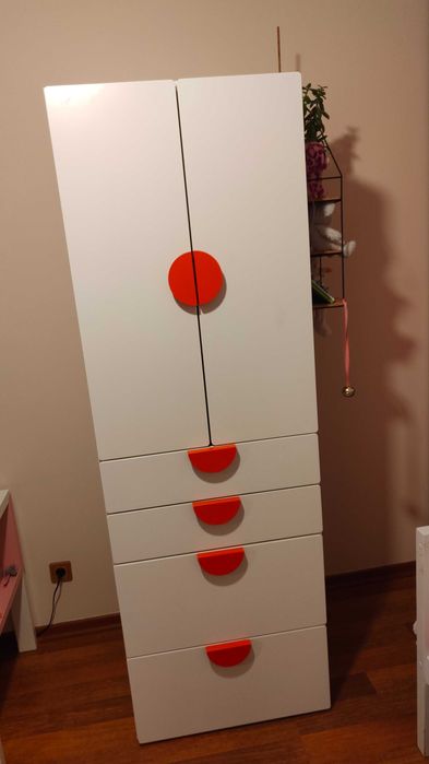 REZERWACJA Szafa Ikea młodzieżowa biała z szufladami