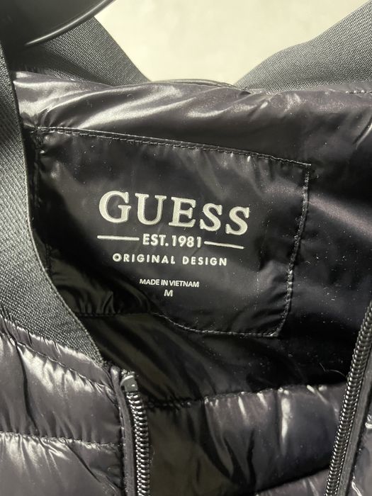 Куртка осень/весна guess quilted puffer jacket