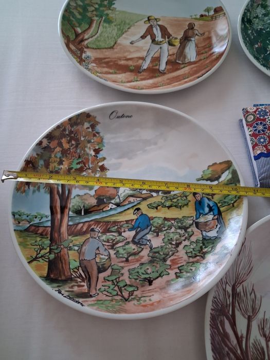 4 pratos das estacoes do ano colecção phillae