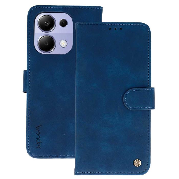 Etui Kabura Granatowa do Xiaomi Redmi Note 13 Pro 4G + Szkło Hartowane