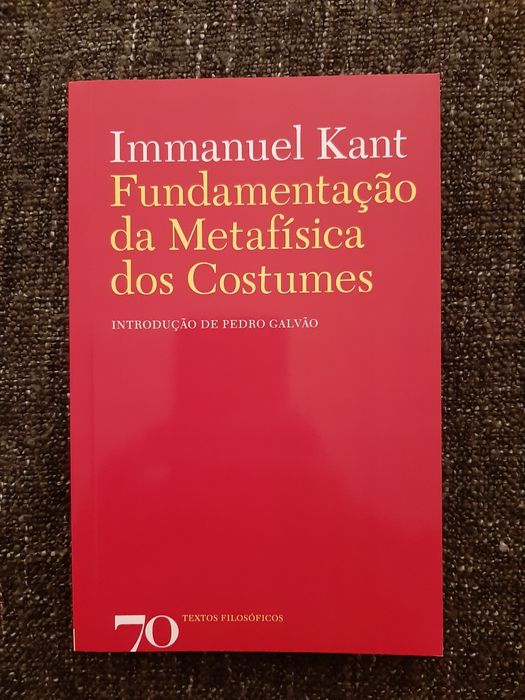 Vendo 'F. da Metafísica dos Costumes', de I. Kant.