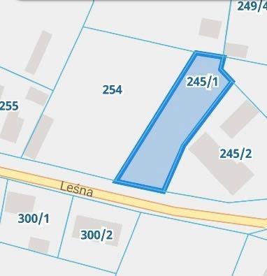 Urokliwa działka budowlana 1150m2, nr 245/1 Lubsza
