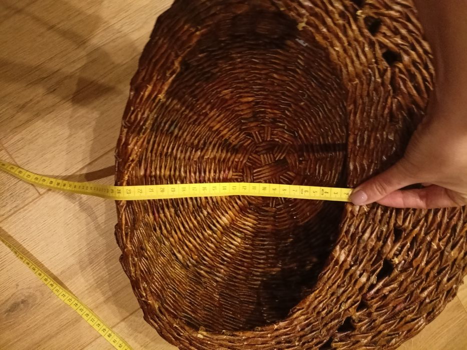 Корзина для кота из бумажной лозы