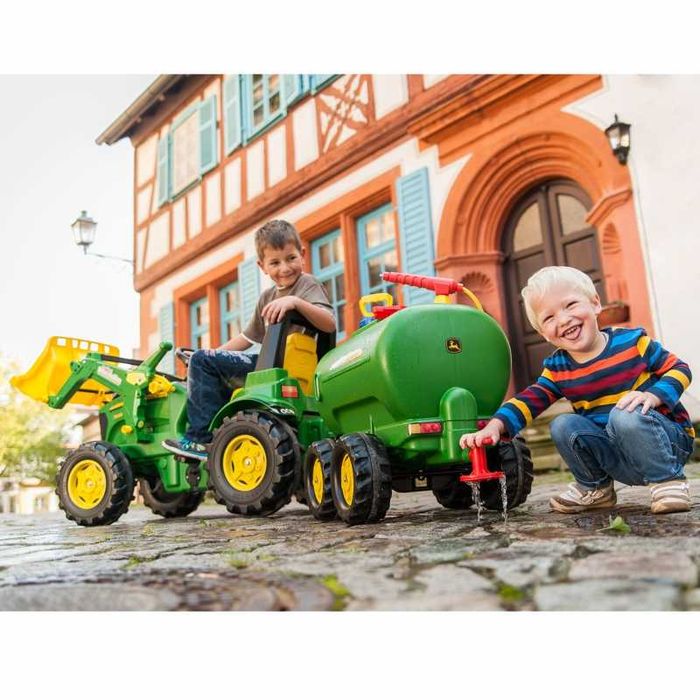 NOWA Toys rollyTrailer cysterna John Deere dwuosiowa + pompka