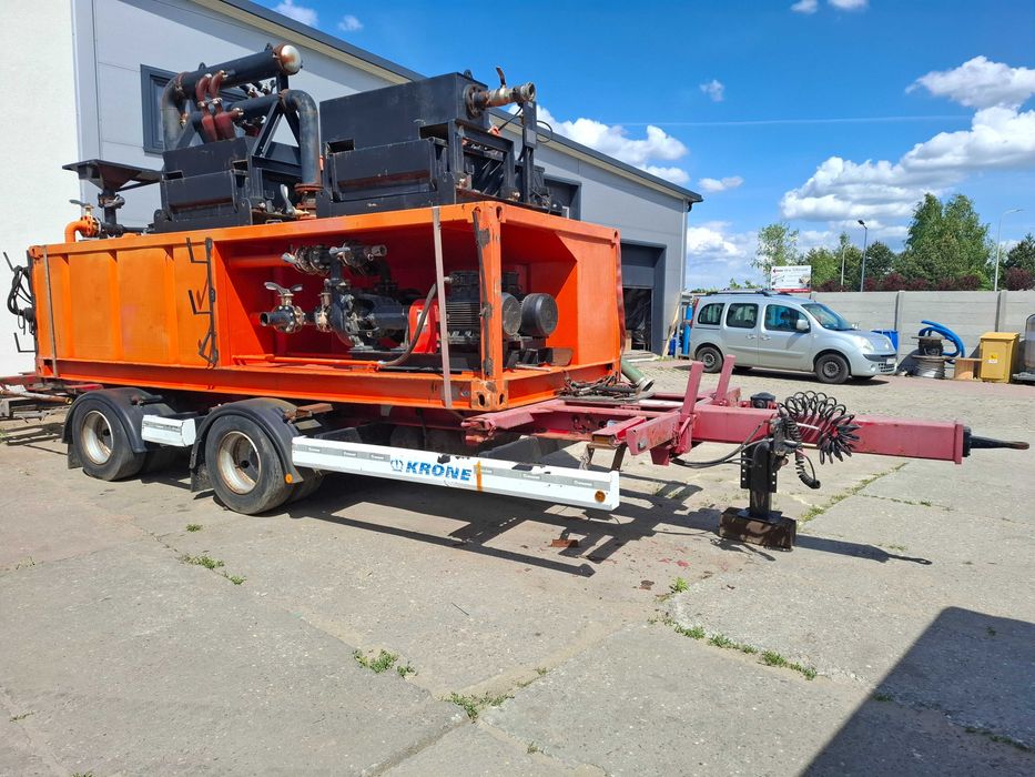 Separator do płuczki plus przyczepa Krone