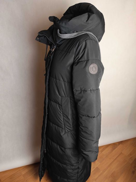 Felix Bühler długi płaszcz jeździecki z kapturem pikowana Anne XS