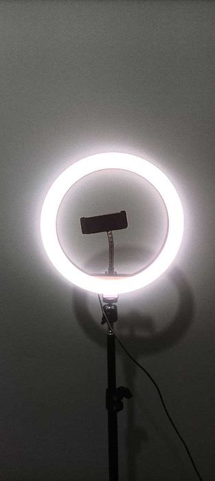 Ring light + tripé (90cm-190cm), c/suporte telemóvel
