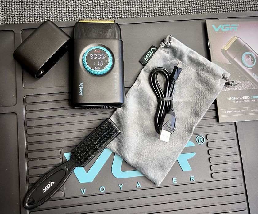 Електробритва (Шейвер)VGR V-378, IPX6, до 100 хв бездротової роботи.