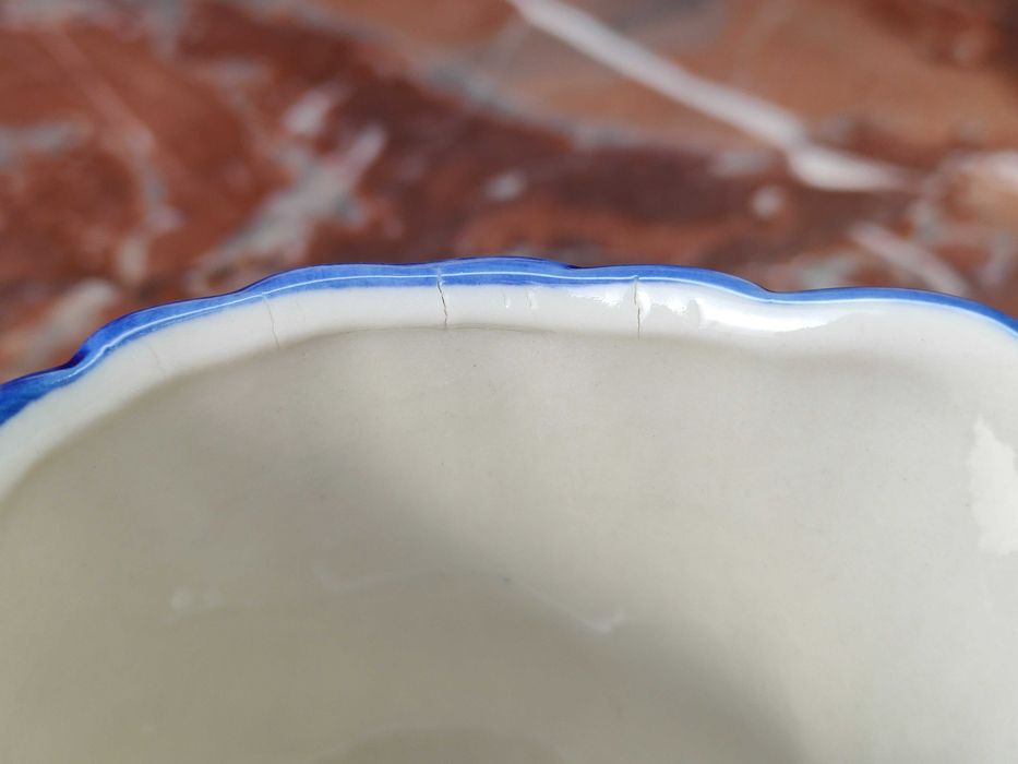 Ręcznie malowany duży mlecznik / dzbanuszek - 280 ml - Delft Blue