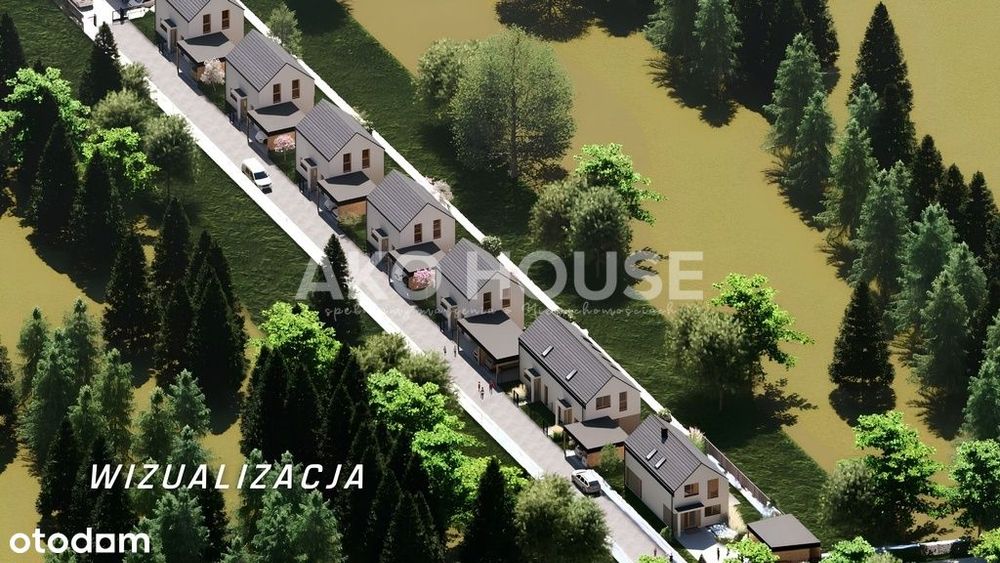 DOM bliźniak 85,92 m2 | Krynice | las za oknem -0%