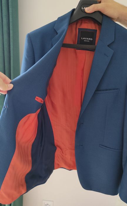Niebieski garnitur męski Lavard
