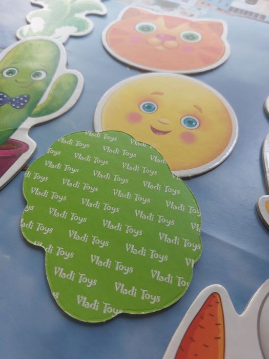 Игра с прищепками Vladi Toys+ Пазлы на 4 года