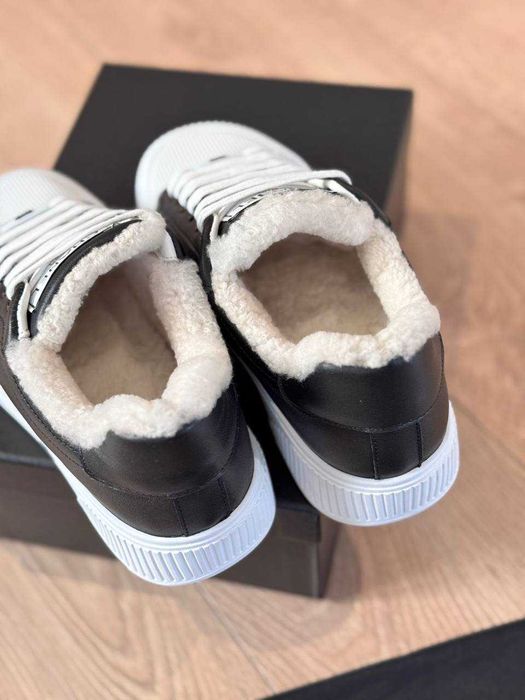 Зимові кеди Chanel / Жіночі кросівки Шанель утеплені 38р Люкс версія