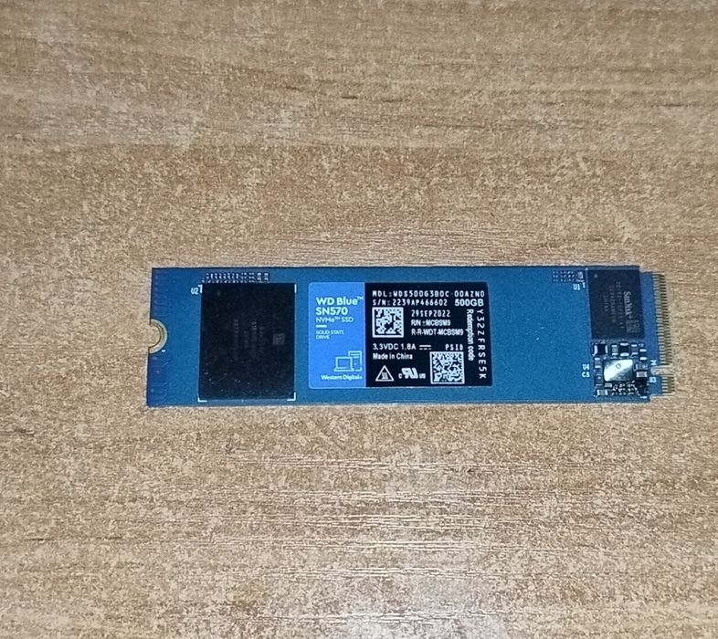 Dysk SSD NVMe WD Blue SN570 500GB M.2