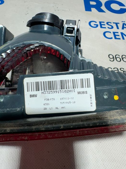 Farolins Tras Traseiros Esquerdo LED BMW Serie 1 F30 F31 Original