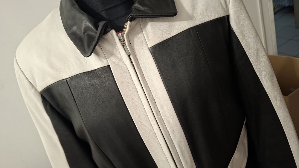 kurtka skórzana L,XL stan bardzo dobry wymiary na zdjęciach