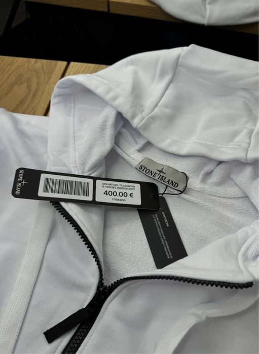 Зіп-Худі Stone Island Zip Hoodie Білий