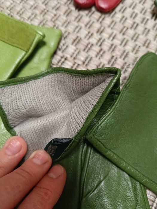 Шкіряні рукавиці теплі нові 6,5 - 8р.