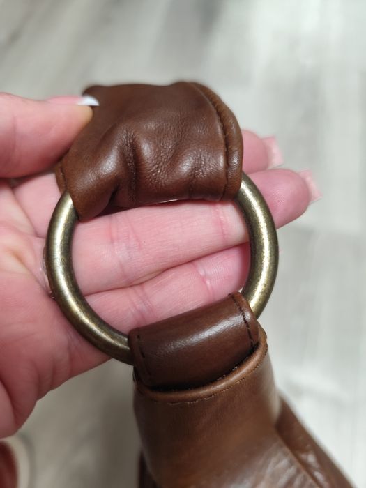 Сумка хобо шкіряна