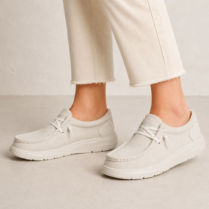 HeyDude Wendy Comf Suede Mokasyny Damskie Zamszowe Lekkie 39 24,5 cm