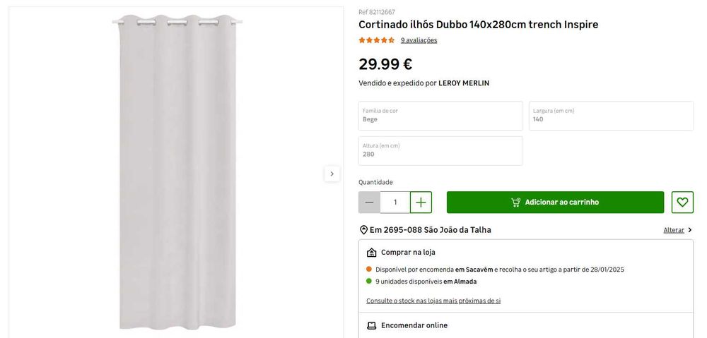 Cortinados Inspire Leroy - Dubbo / Charlina | NOVOS