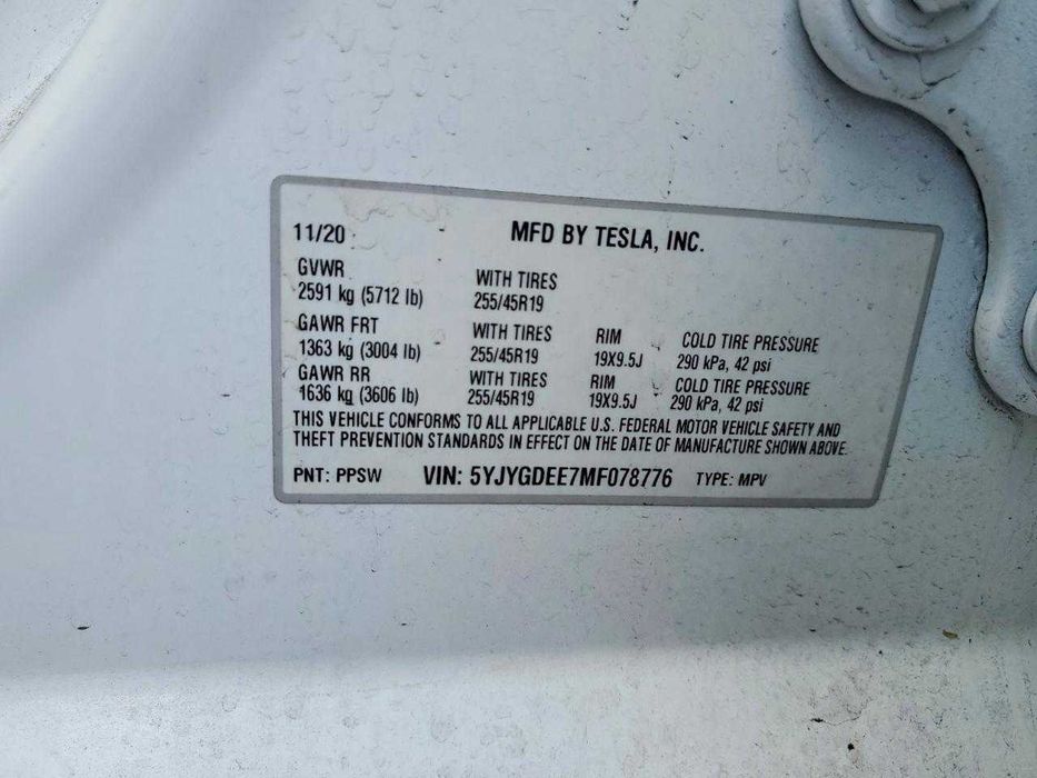 2021 TESLA model Y