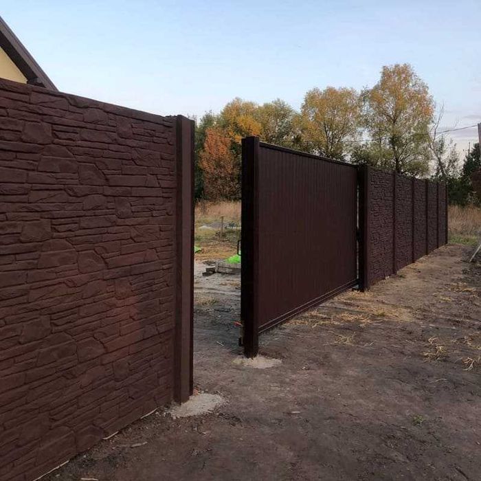 Ворота откатные под ключ/Відкатні ворота,калитки/Каркас/Автоматика