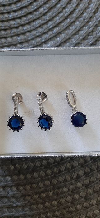 Komplet biżuterii srebrnej