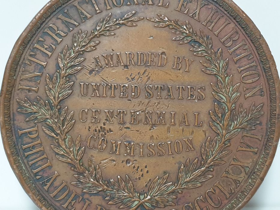 Rara medalha americana "International Exibition Philadelphia 1876"