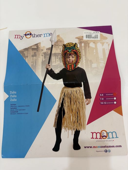 Fato Zulu 5/6 anos como Novo