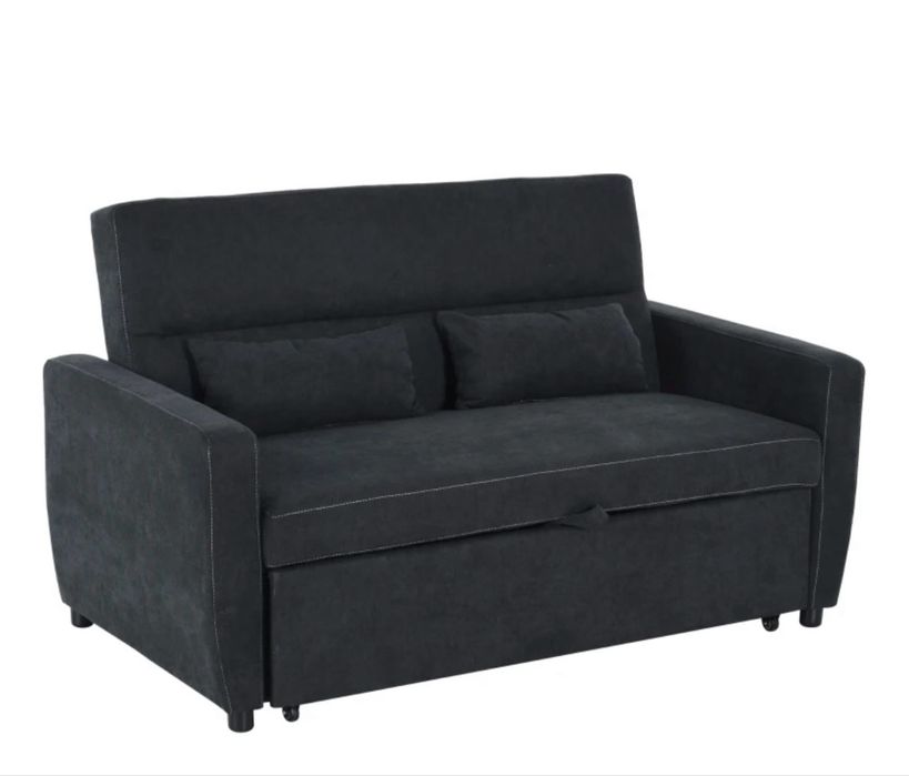 HOMCOM Sofa rozkładana szezlong 2-osobowa